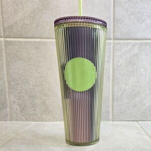 NWT Starbucks Green and Purple Tumbler